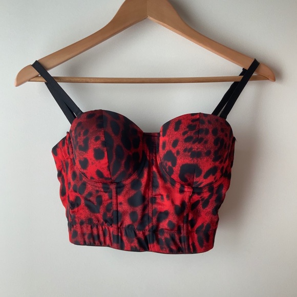 Charlotte Russe Other - Sexy Cheetah Bustier with Removable Straps